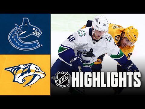 NHL Highlights | Canucks vs. Predators | November 03, 2025