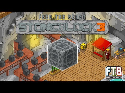 FTB Stoneblock 3 - EP5 - Fancy Blocks and Automated Fans - Minecraft Bedrock Marketplace Mod pack