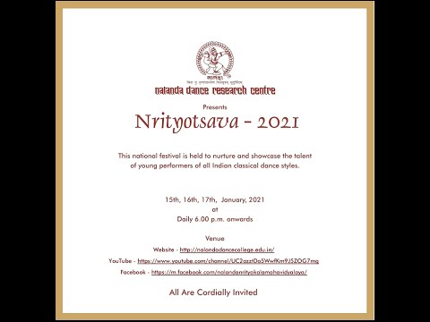 Nalanda Online  Nrityotsava Day 1 (15.1.2021)