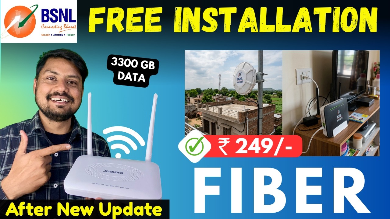 BSNL Bharat Fiber ₹399 Plan 50 mbps 😍 | OTT + Unlimited Internet | Best Budget Plan 2026