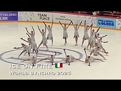 Ice on Fire 🇮🇹 SP - World Synchro 2025 - Synchronized skating