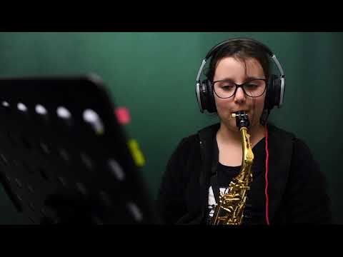 JulieSax - Mission Impossible on alto sax, music by Lalo Schifrin