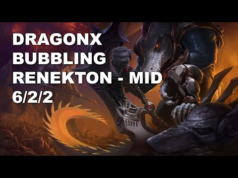 DragonX Bubbling Mid Renekton vs Gangplank - KR Master Patch 10.8