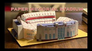 How to make Nebraskas Memorial Stadium with paper