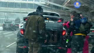 Winter Storm At Minneapolis, St Paul International Airport