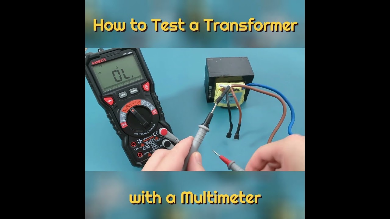 How to Test a Transformer with a Multimeter #electrouniversity #easyelectronics
