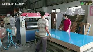 DÂY CHUYỀN PHỦ ACRYLIC, LAMINATE LÊN VÁN GỖ, VÁN GỖ NHỰA