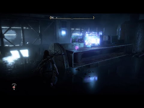 Aloy listening to audio of Ted Faro 3