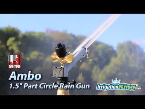 Импульсный дождеватель, радиус 16 - 29 м, подключение 1 1/2", расход 5,1 - 24,8 м³/час, фрегат - Sime Ambo - фото 1 - id-p1581307035