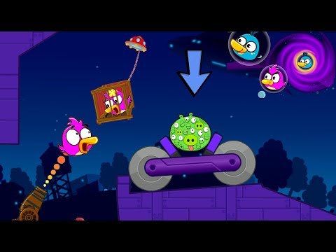 Angry Birds Cannon Birds 4 - HIT THE PIGGIES THROUGH MAGNETS TO RESCUE BIRDS!