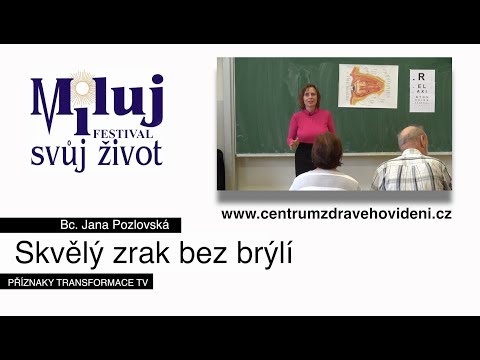 Skvělý zrak bez brýlí - přednáška