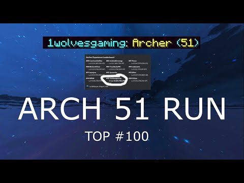 #1WolvesGaming - MY ARCH 51 RUN (Hypixel Skyblock)TOP 100