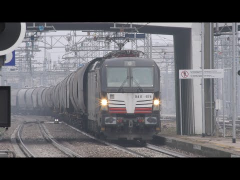 4K - 2021-12-29 Brescia...Stazione di Brescia 4/5 - I transiti di fine 2021