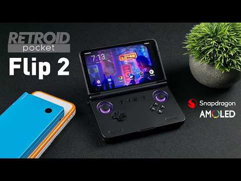 Retroid Pocket Flip 2 First Look! An Outstanding AMOLED Clamshell Handheld!