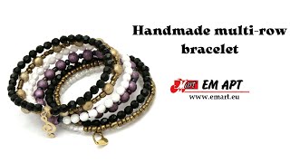 Handmade multi-row bracelet