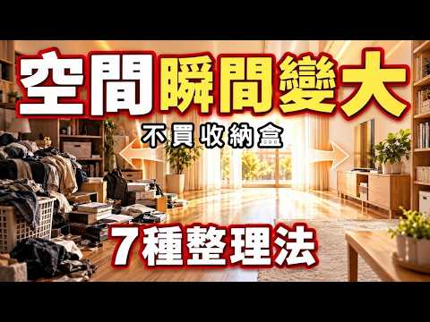 不花錢的空間放大術 讓空間瞬間變大的7種整理法 |#斷捨離#極簡#簡單生活#收納整理