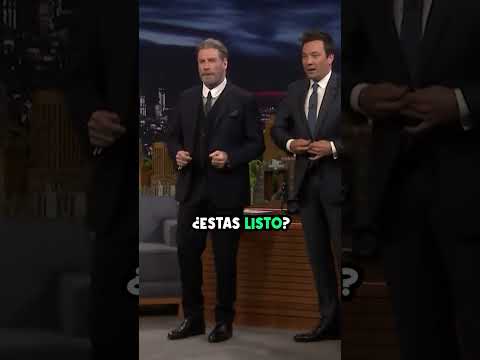 JOHN TRAVOLTA BAILANDO COMO LOS VIEJOS TIEMPOS #jimmyfallon #shorts #jhontravolta #baile