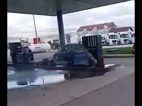 Neviđene scene- gorivo na benzinskoj pljuštalo na sve strane