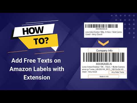Add Free Texts on Amazon FBA Labels with Chrome or Firefox Extension - Label Resizer