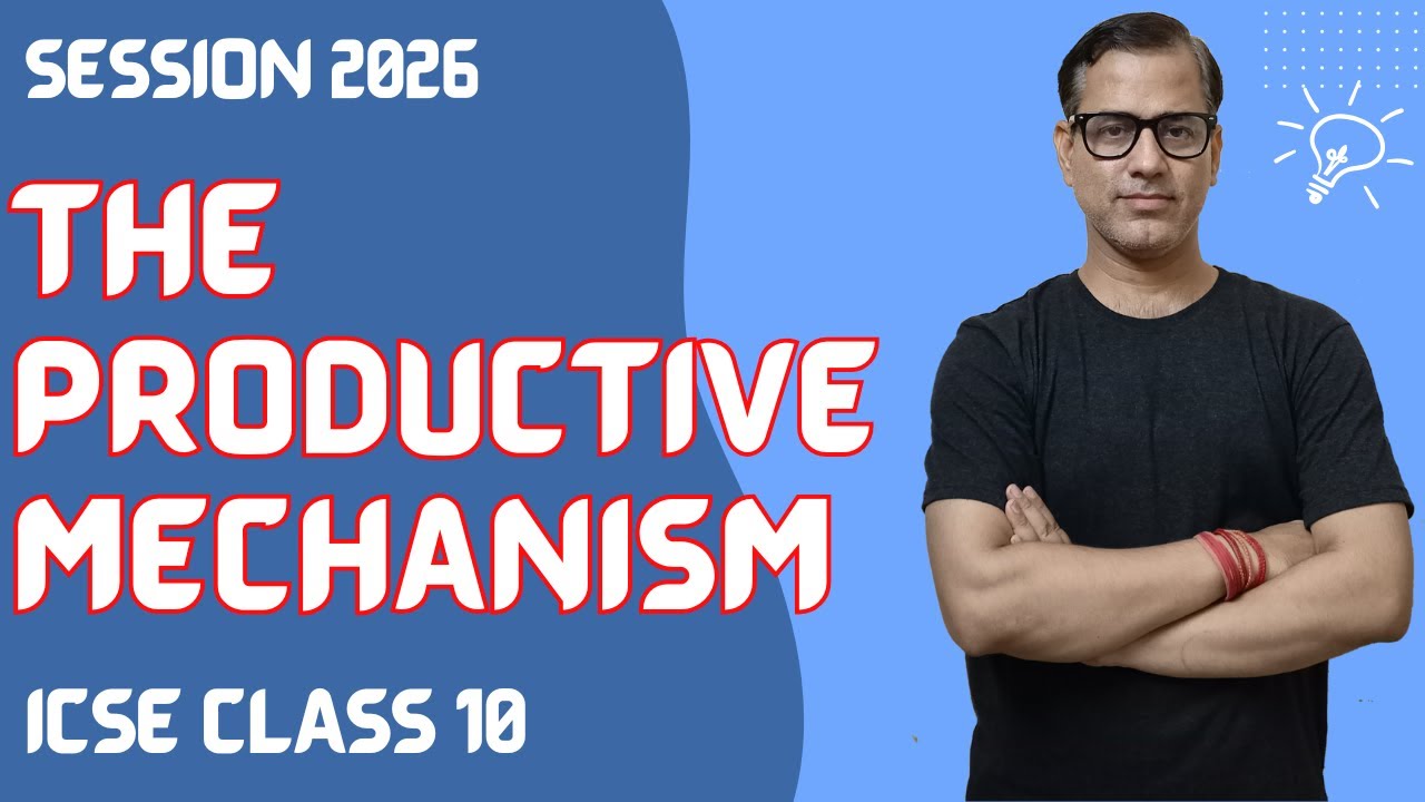 The Productive Mechanism | Economics ICSE Class 10 | Factors of Production | @sirtarunrupani