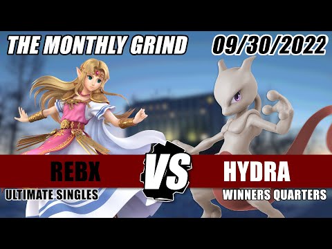 The Monthly Grind #1 WQF - RebX (Zelda) vs. Hydra (Mewtwo) - Smash Ultimate