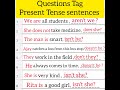 Question Tag PRESENT TENSE