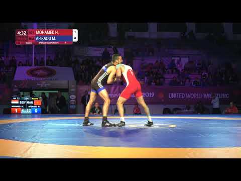 Round 5 GR - 72 kg: H. MOHAMED (EGY) v. M. AFIRAOU (MAR)
