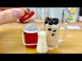 Miniature Bubble Tea With Tapioca Pearls Miniature Cooking By Real Mini Cooking