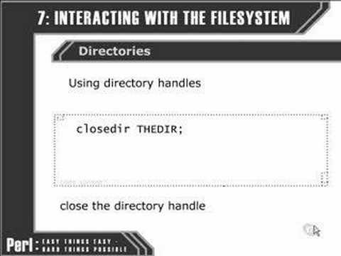 Perl Tutorials -Part 81- Working with directories