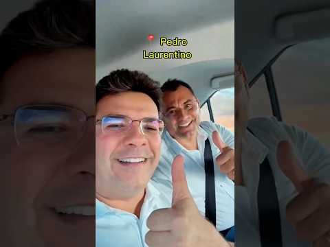 Com Carlinhos Reis, prefeito de Pedro Laurentino, conferindo a rodovia entre a BR-020 e o município