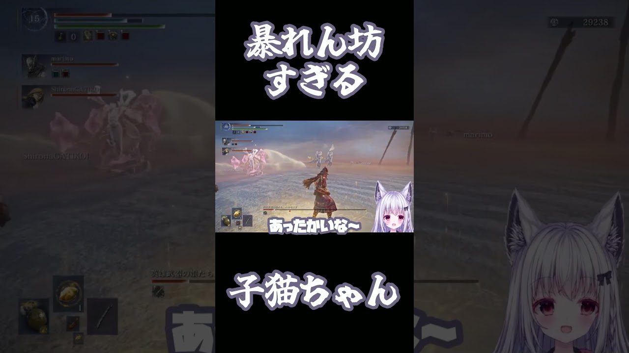 【ELDENRING NIGHTREIGN】凶暴なところも可愛いね子猫ちゃん（？）【切り抜き】 #eldenringnightreign #eldenring  #nightreign
