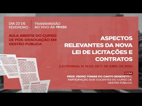 Aspectos Relevantes da Nova Lei de Licitações e Contratos