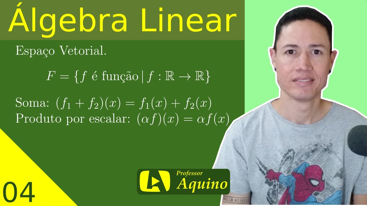 Exercício - Espaço Vetorial. | 04. Álgebra Linear.