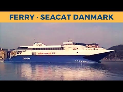 Classic Ferry Video 1996 - Arrival of ferry SEACAT DANMARK in Göteborg (Color Line)