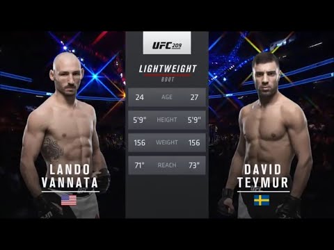 Lando Vannata vs David Teymur full fight