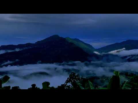 Night Time in The Mountain ► Nature Sounds & Magnificent Mountains Views For Sleeping or Relax