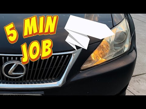 Lexus IS250 Headlight Replacement in RECORD TIME!