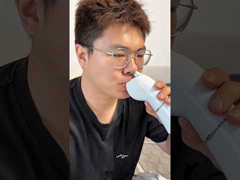 حاولت أن أشرب الماء... لكنه دخل إلى أنفي 🤯😍!! #shorts