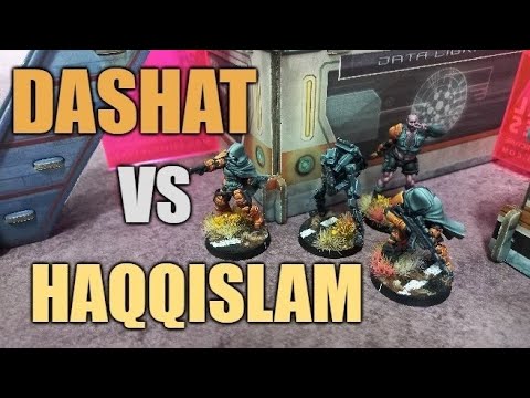 Infinity Reinforcements Battle Report - Dashat vs Haqqislam (Decapitation)