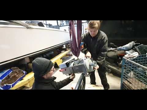 To convert my boat from diesel to Electric: Part 5 -  Installing the electric motor