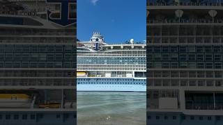 Star of the Seas sailing away! #shorts #staroftheseas #royalcaribbean #cruiseship  #cruiselife