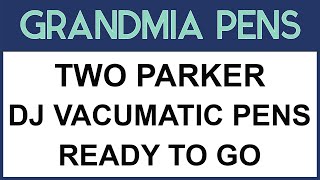 TWO PARKER 51 VACUMATIC DOUBLE JEWEL FOUNTAIN PENS