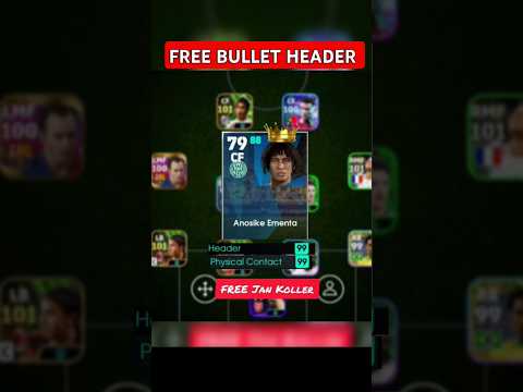 🎯FREE BULLET HEADER 🤩|| JON KOLLER FREE | #efootball #efootball2024 #pes #fifa #shorts