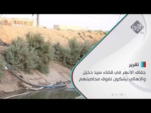شاهد بالفيديو.. ذي قار.. جفاف الانهر في قضاء سيد دخيل والاهالي يشكون نفوق محاصيلهم
