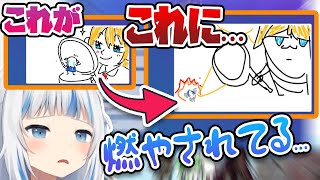 【爆笑】ホロENのみんなでお絵描きリレー!!個性的な絵で超盛り上がるw【ホロライブEN切り抜き】