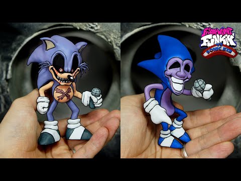 [FNF] Making SONIC.EXE Sculptures Timelapse [VS SONIC.EXE] - Friday Night Funkin' Creepypasta Mod