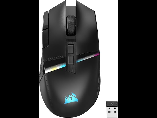 Vídeo relacionado con Corsair DARKSTAR Ratón Inalámbrico RGB para Juegos MMO - 26.000 PPP - 15 Botones Programables - Batería hasta 80 Horas - Compatible con iCUE - PC, PS5, PS4, Xbox - Negro