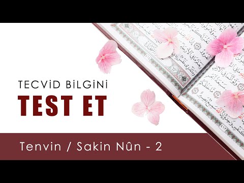 Tecvid Bilgini Test Et 5 | Tenvin / Sakin Nûn 2 | Tecvid Dersleri - Mehmet Emin Yiğit ✨