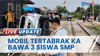 Kereta Babaranjang Menabrak Mobil di Natar Lampung Selatan, 3 Penumpang Siswa SMP Luka-luka