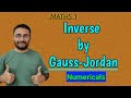 Inverse By Gauss Jordan Method Matrices Numerical Maths